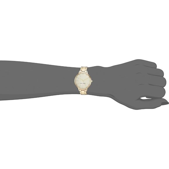 Nine West Women\'s Crystal Accented Bracelet Watch